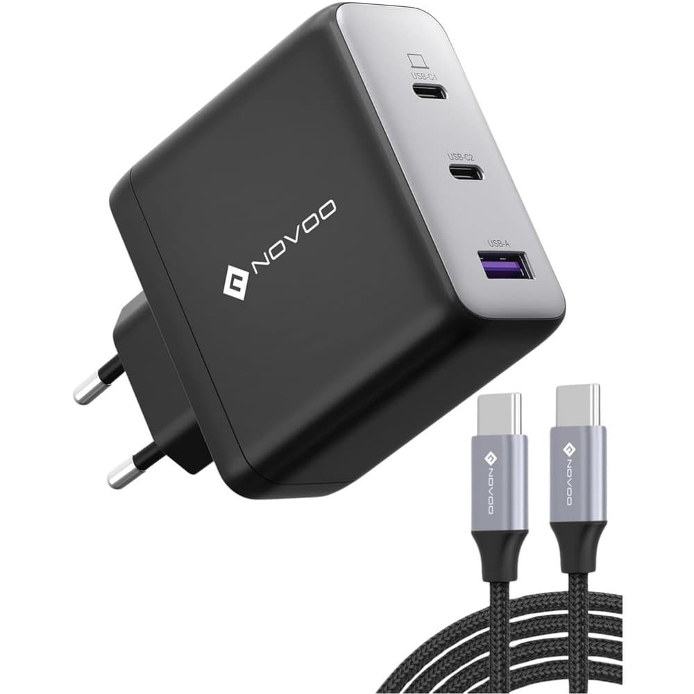 120W USB C Ladegerät GaN 3-Port Schnellladegerät für MacBook iPad iPhone