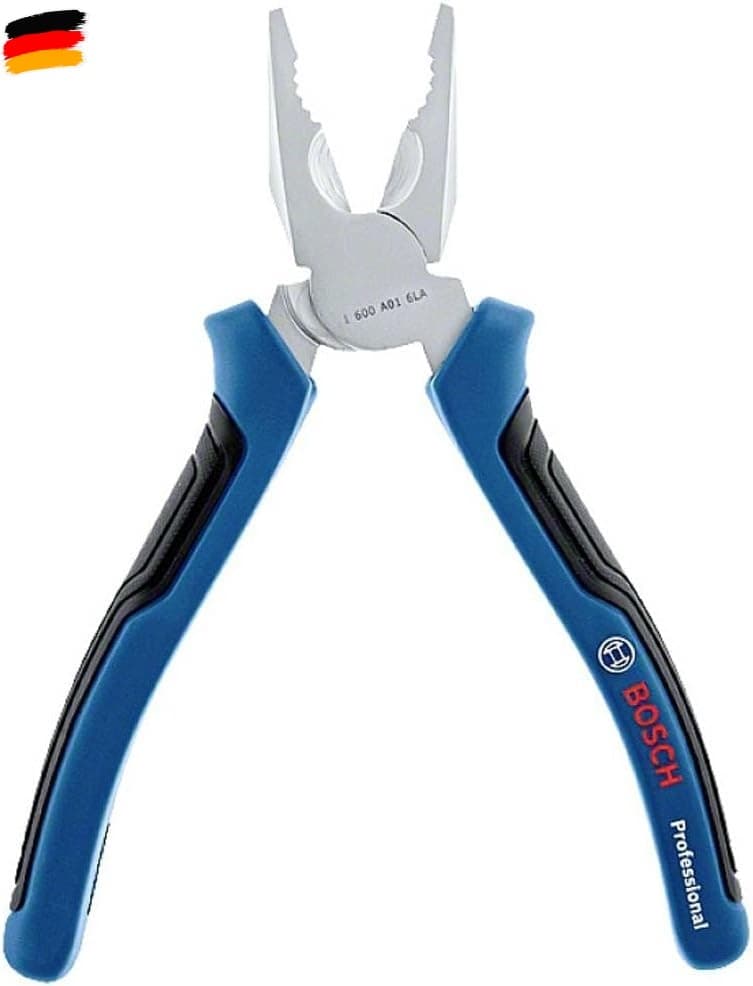 Bosch Professional 180mm Kombinationszange (Chrom-Vanadium Stahl, Gummierte