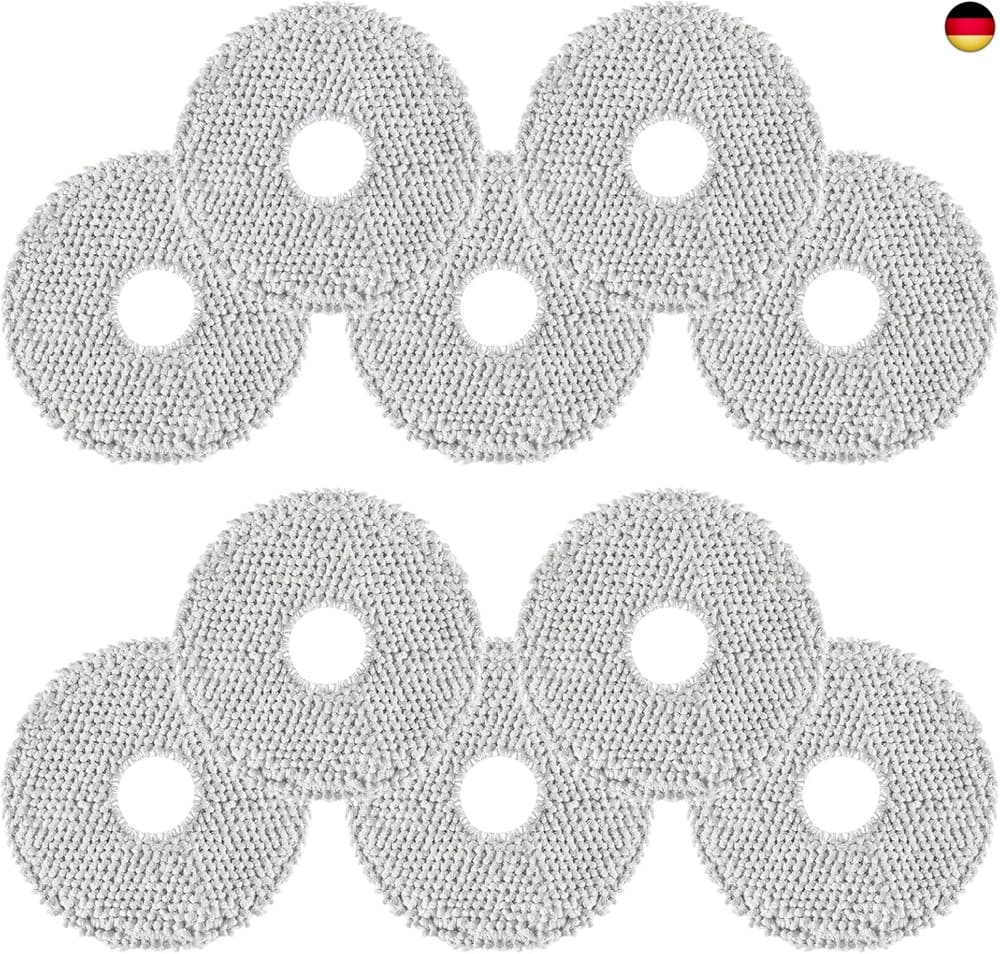VIEWALL 10 Stück Wischmopp für Dreame L10s Pro Ultra Heat/X40 Ultra/X50 U