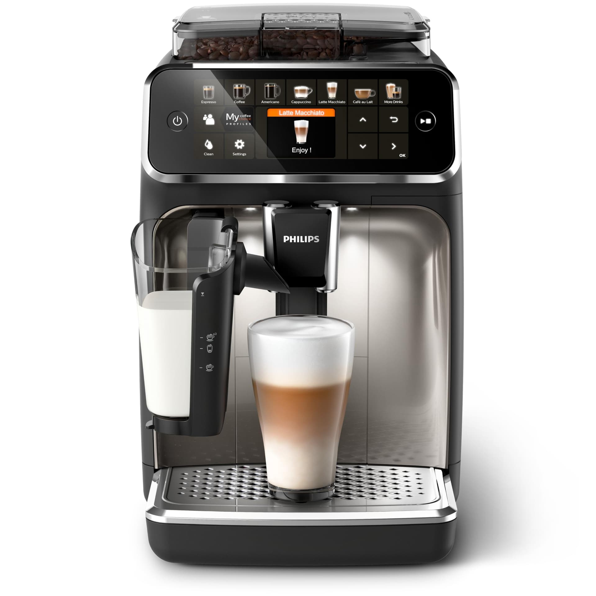 Philips 5400 Kaffeevollautomat LatteGo 12 Getränke